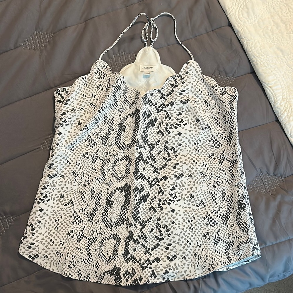 J.Crew snakeskin cami, size 4